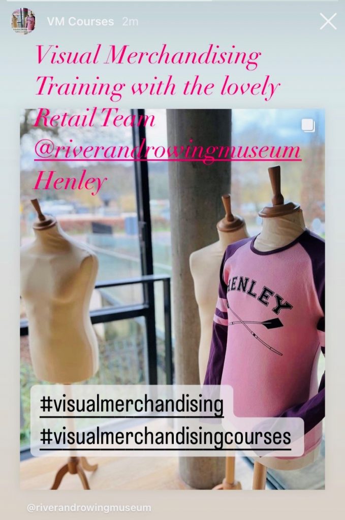 Visual Merchandising Training For River & Rowing Museum Henley Visual Merchandising Courses